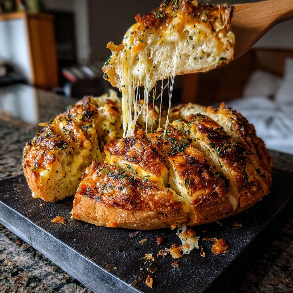 Zupfbrot Mit Käsefüllung