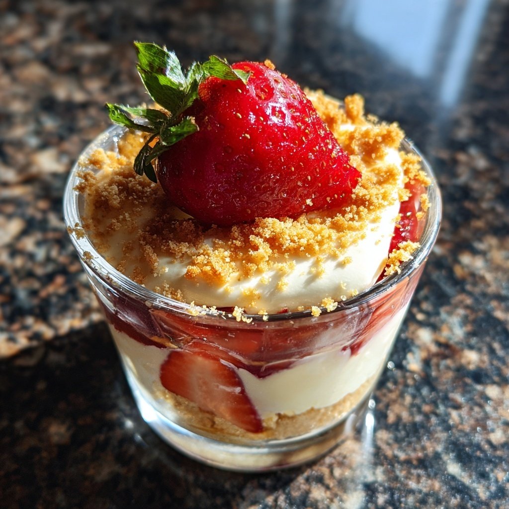 Erdbeer Mascarpone Dessert Im Glas