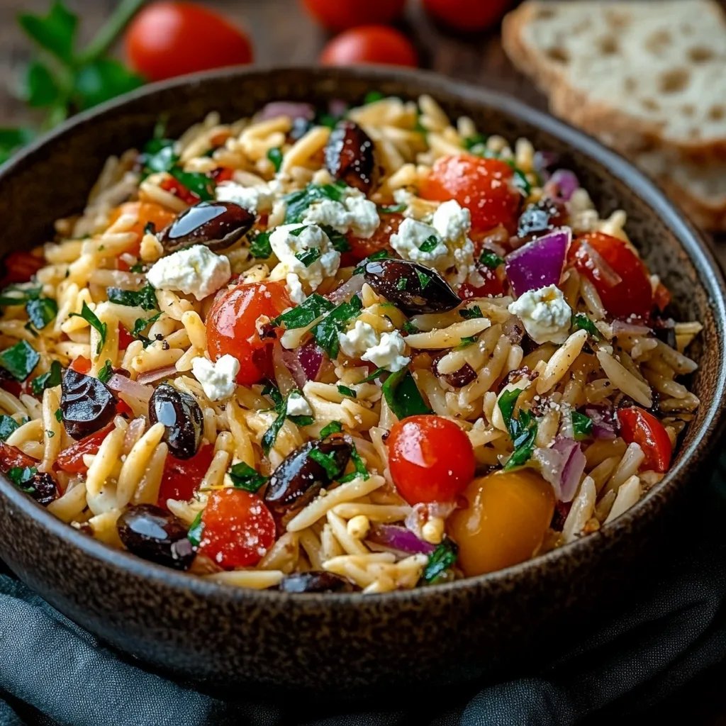 Mediterraner Orzo-Salat