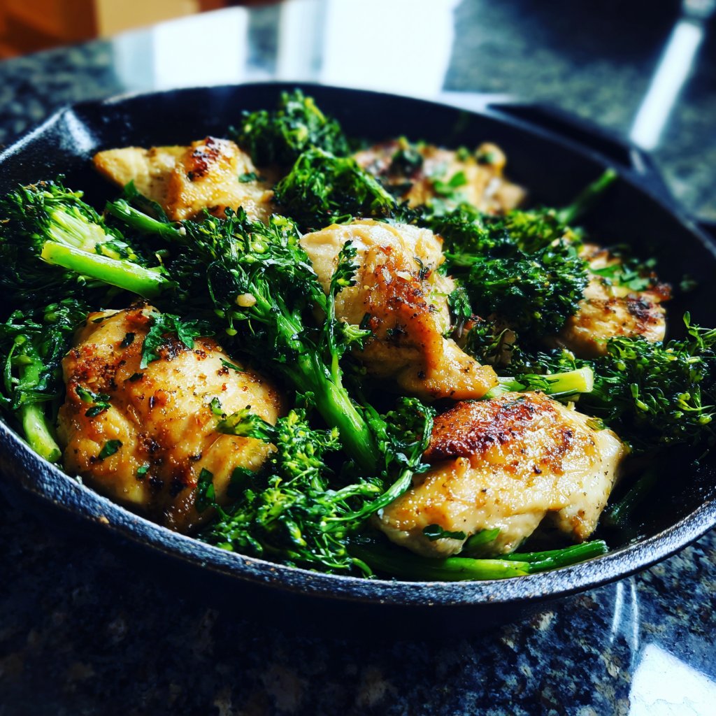 Brokkoli Hähnchen Pfanne Schnell