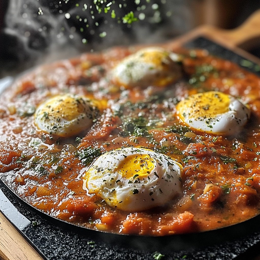 Shakshuka mit Knoblauch