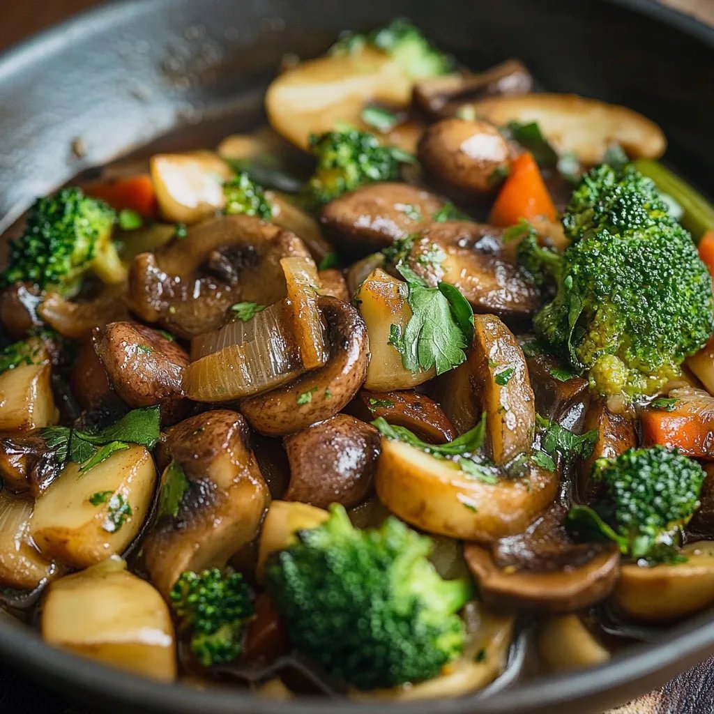 Brokkoli-Pilz-Pfannengericht