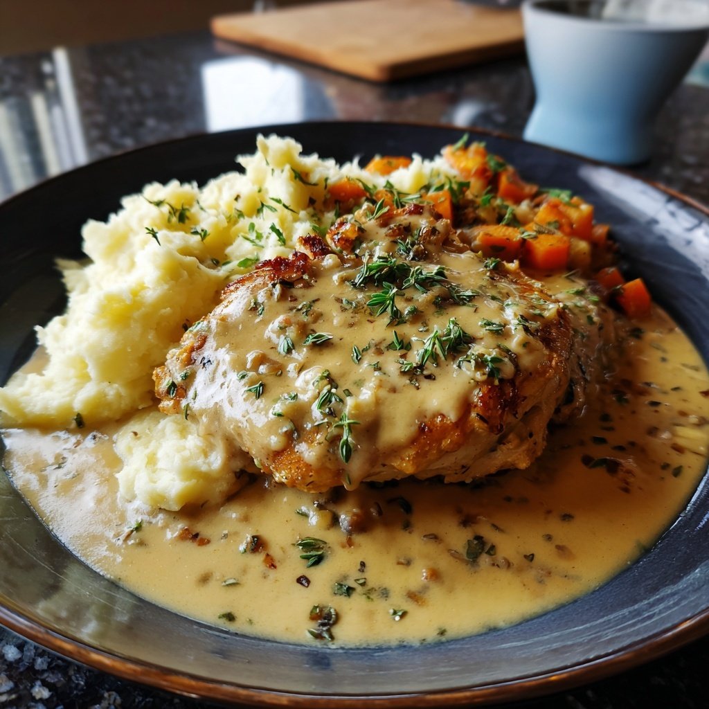 Hausmannskost Cremiges Hähnchen mit Kartoffelpüree