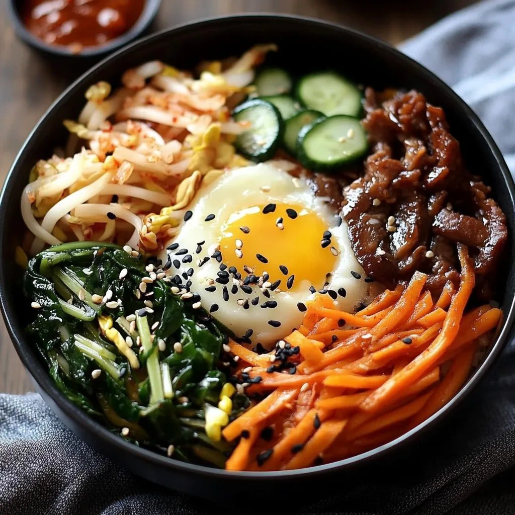 Einfaches koreanisches Bibimbap